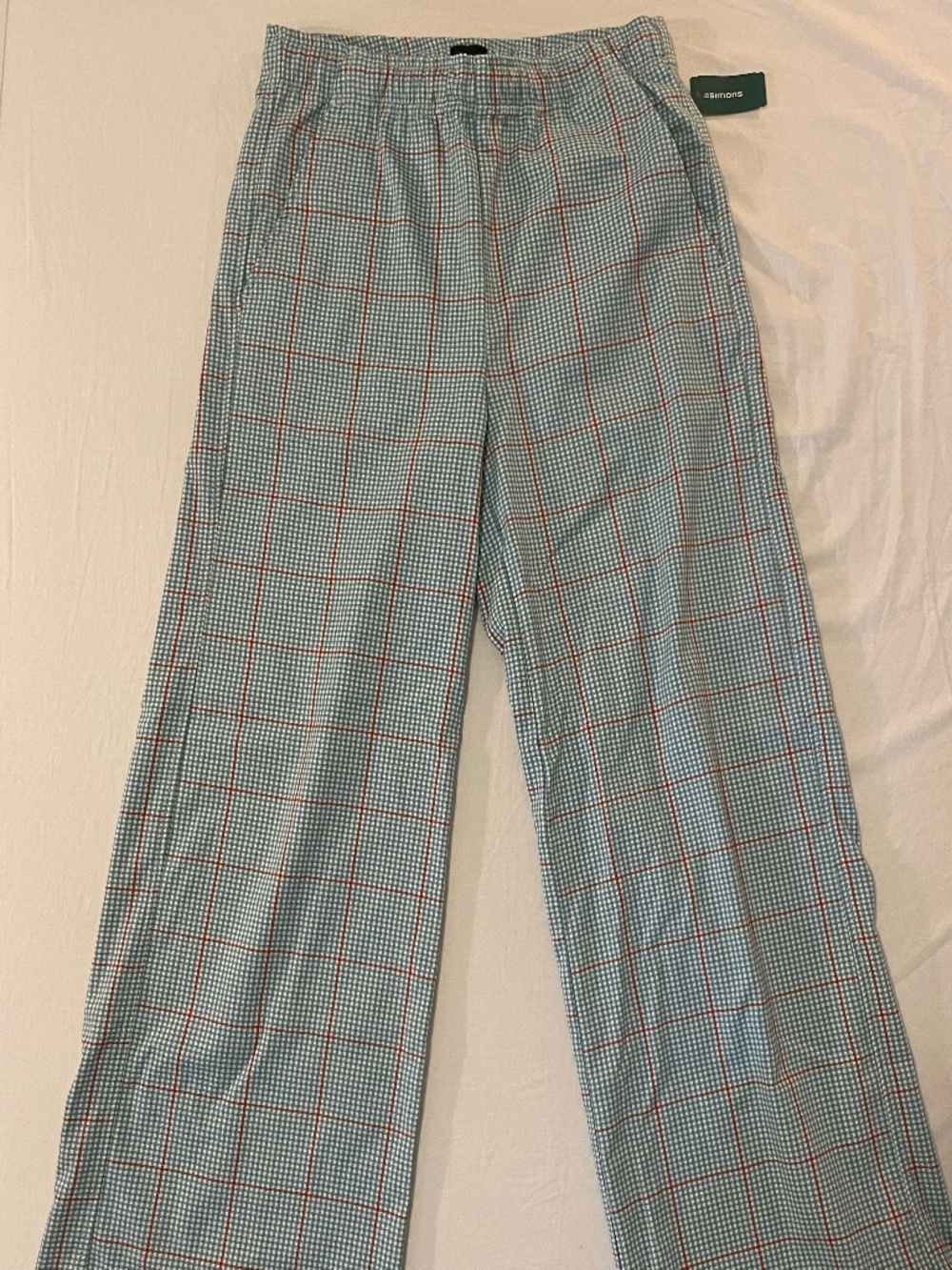 Obey Wide Leg Plaid Pants